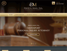 Tablet Screenshot of davidamahlesq.com